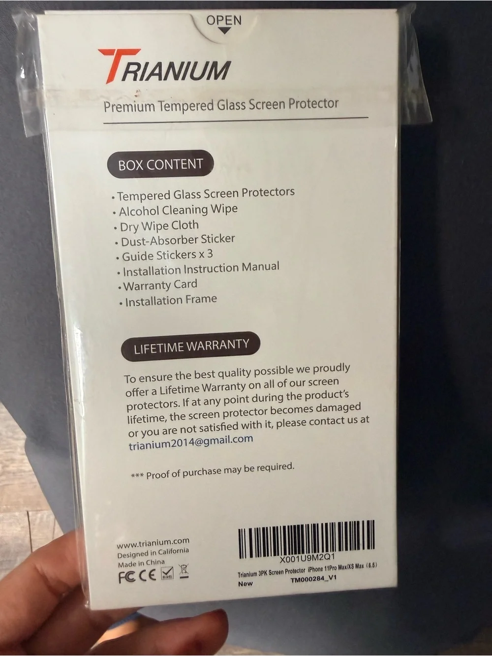 Trianium tempered glass